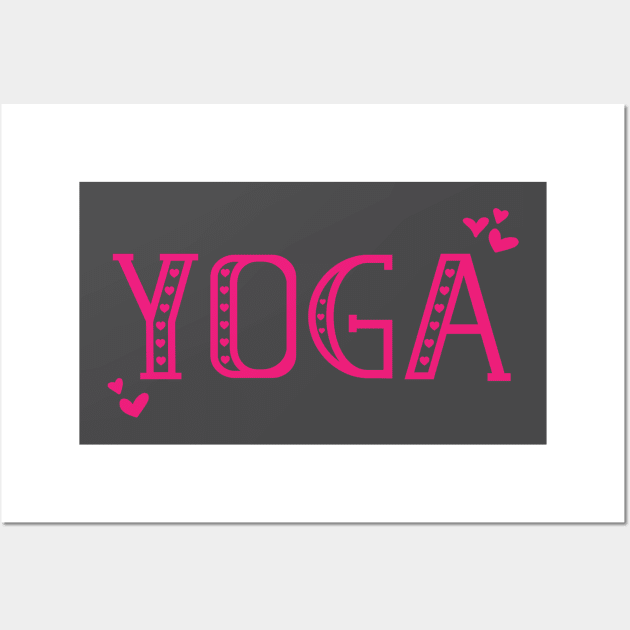 Yoga Women Gift Fitness Workout Exercise Meditation Wall Art by TheOutdoorPeople